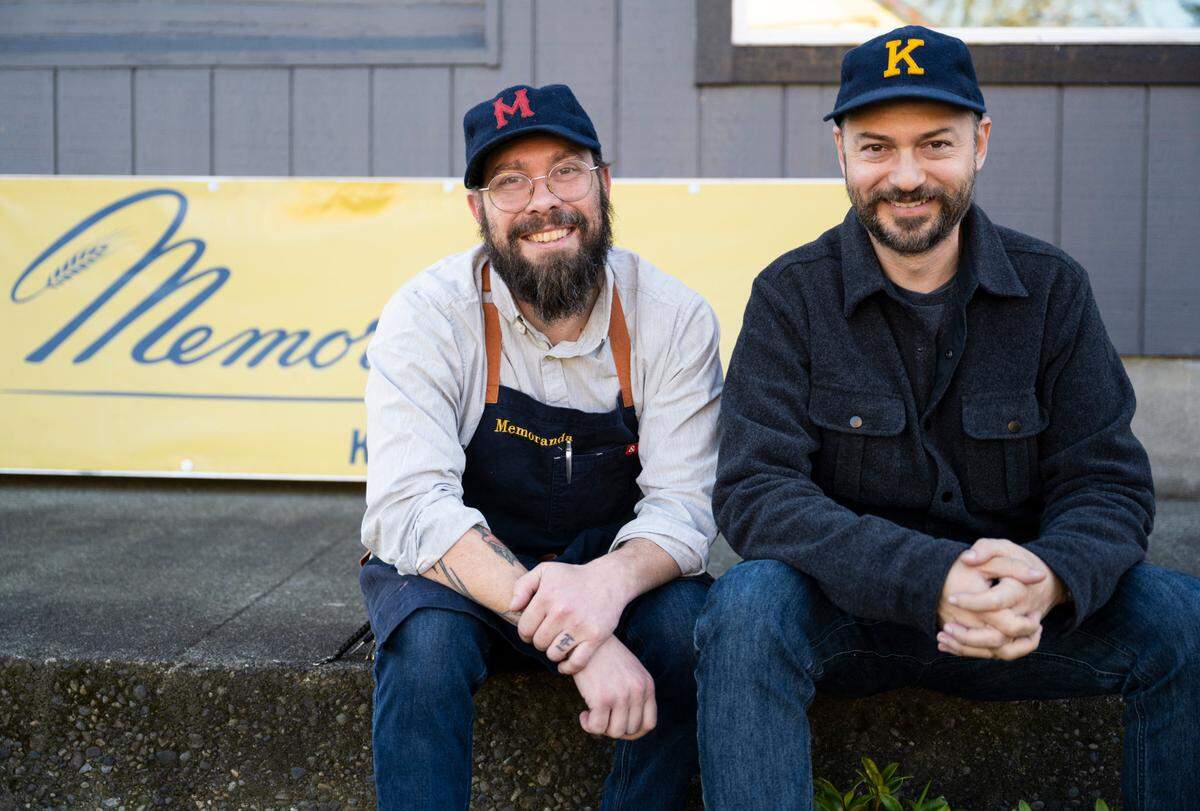 Micah Tucker, left, hopes his food can be the foothold for the brewpub he and business partner Kelvin Keown, right, want to open in Tacoma.