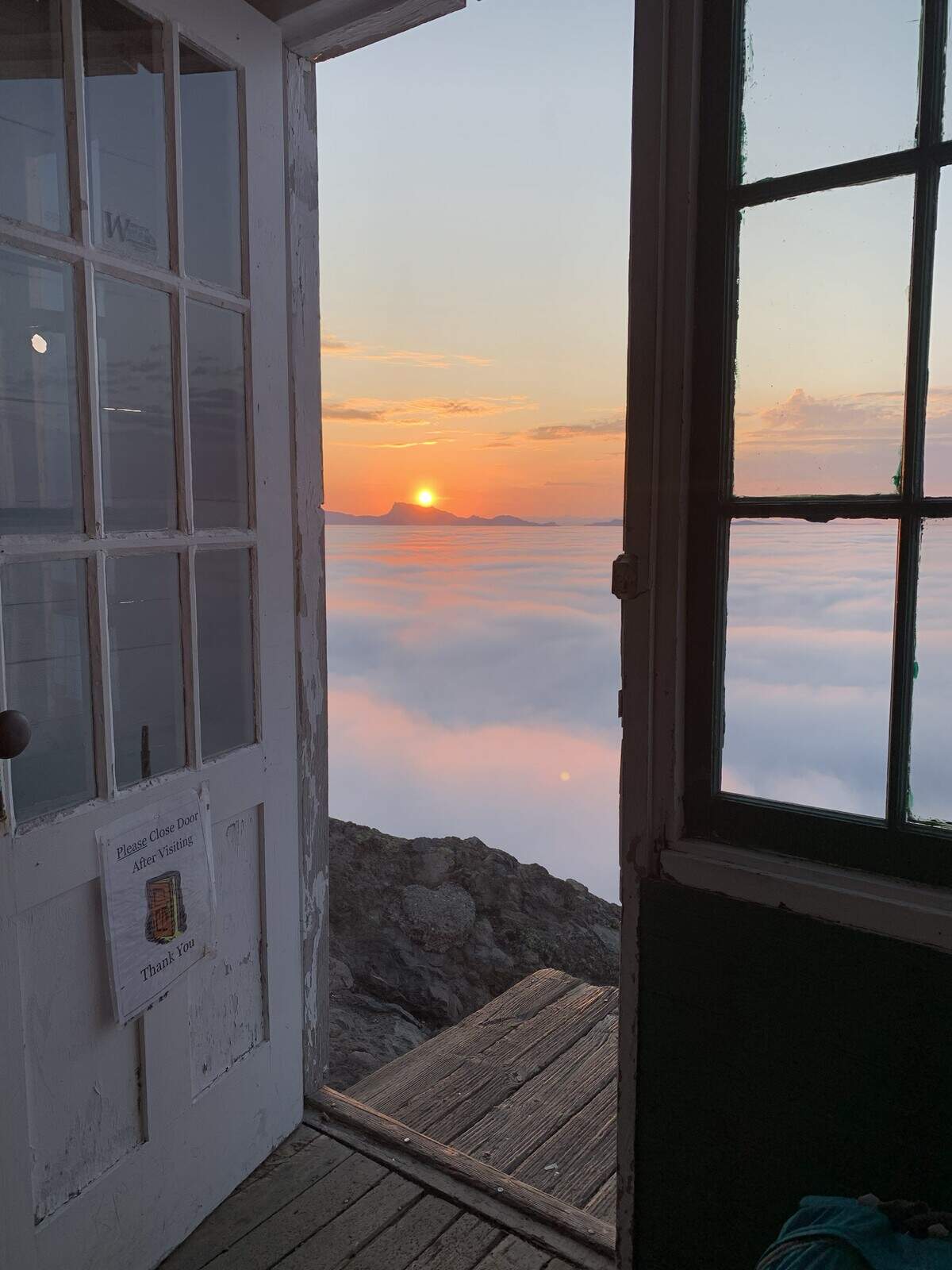 Sunrise from High Rock Lookout.