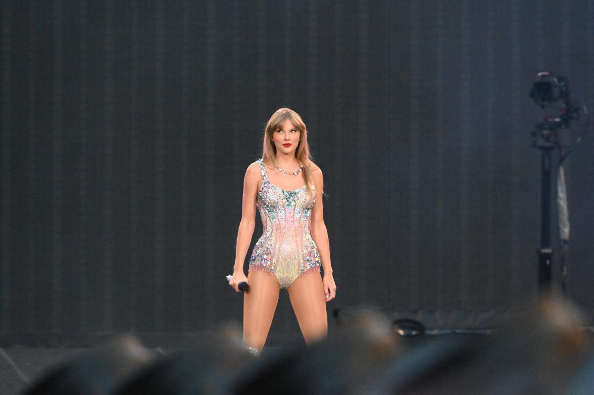 Taylor Swift takes the stage at Seattle’s Lumen Field for night one of the Eras Tour concerts, July 22, 2023.
