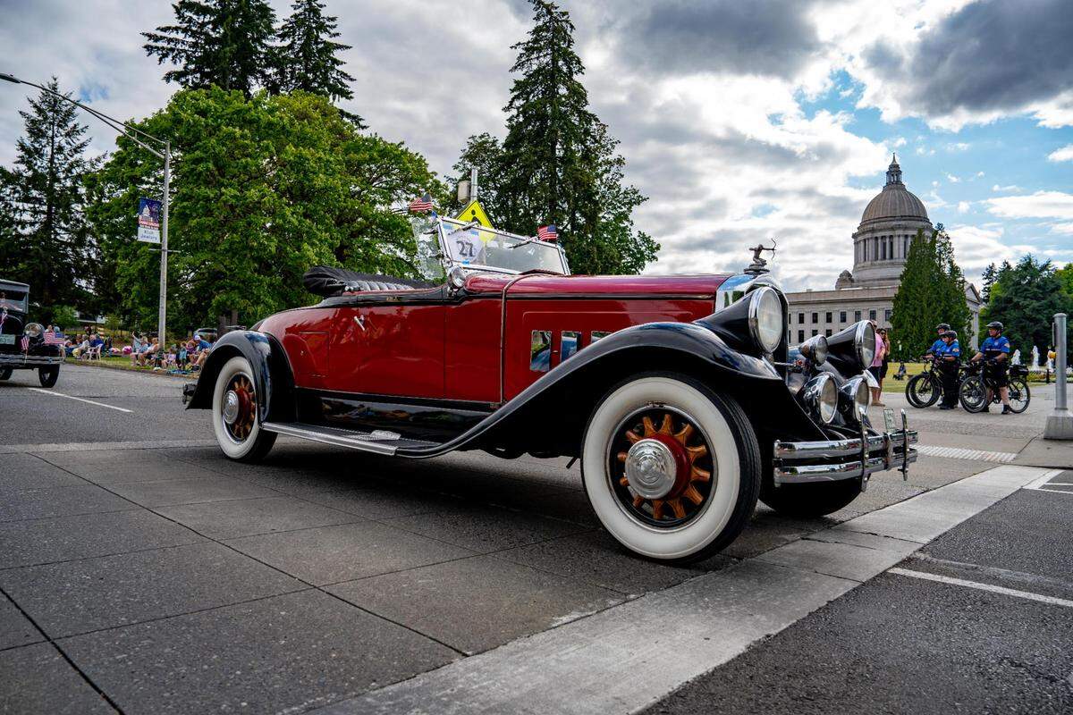 The Lakefair Grand Parade begins along Capitol Way at 20th and continues down the 5th Ave in Olympia, Wash. on July 16, 2022.