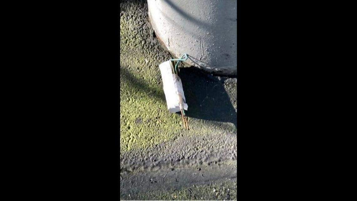 An explosive device was found near the Jackson’s Shell Gas Station in Marysville, Washington, on Jan. 9, 2022, police said. The gas station and nearby residences were evacuated.