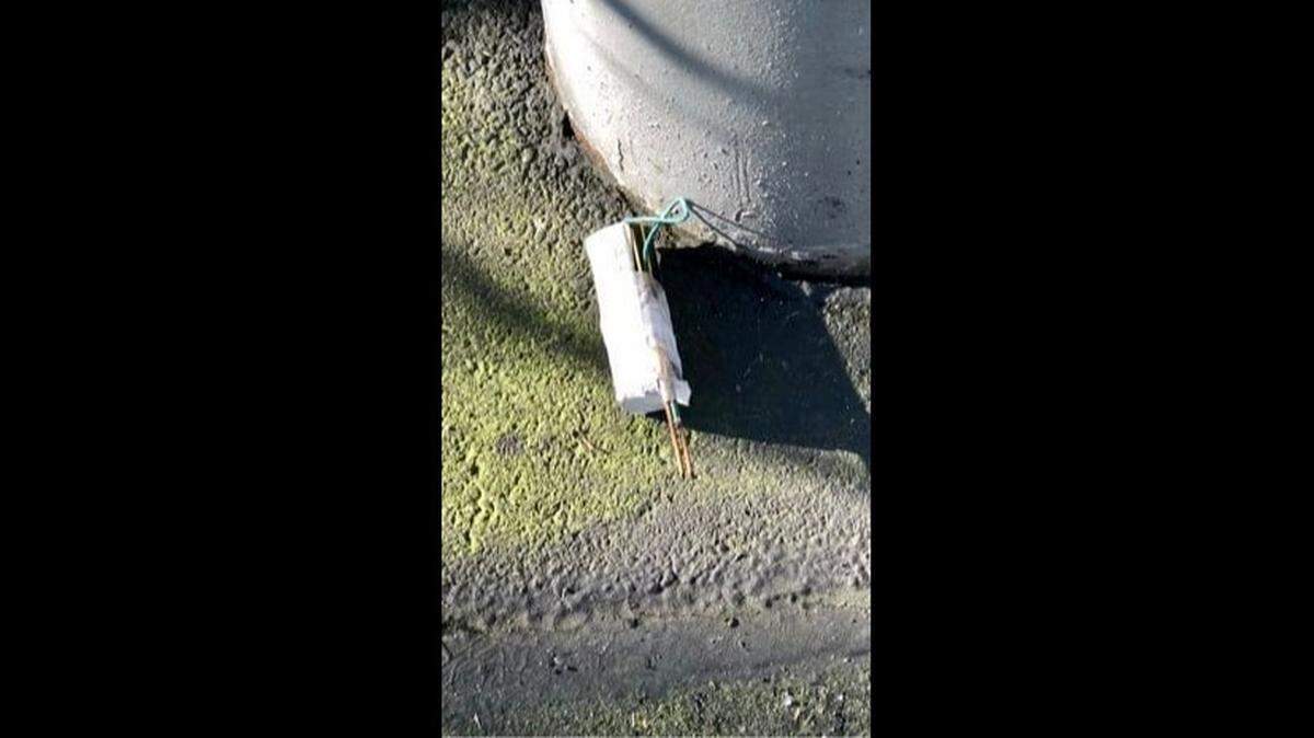 An explosive device was found near the Jackson’s Shell Gas Station in Marysville, Washington, on Jan. 9, 2022, police said. The gas station and nearby residences were evacuated.