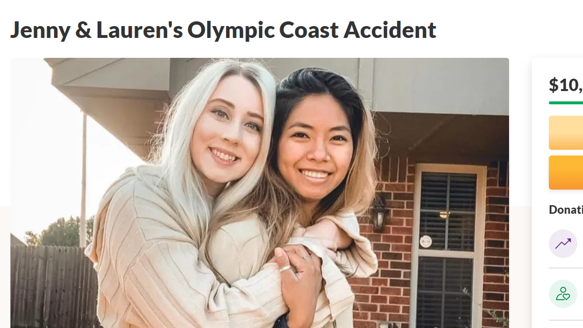Two women were visiting Ruby Beach in Washington when a sudden wave crashed into them on Oct. 24, 2021. They were taken to a Seattle hospital in critical condition.