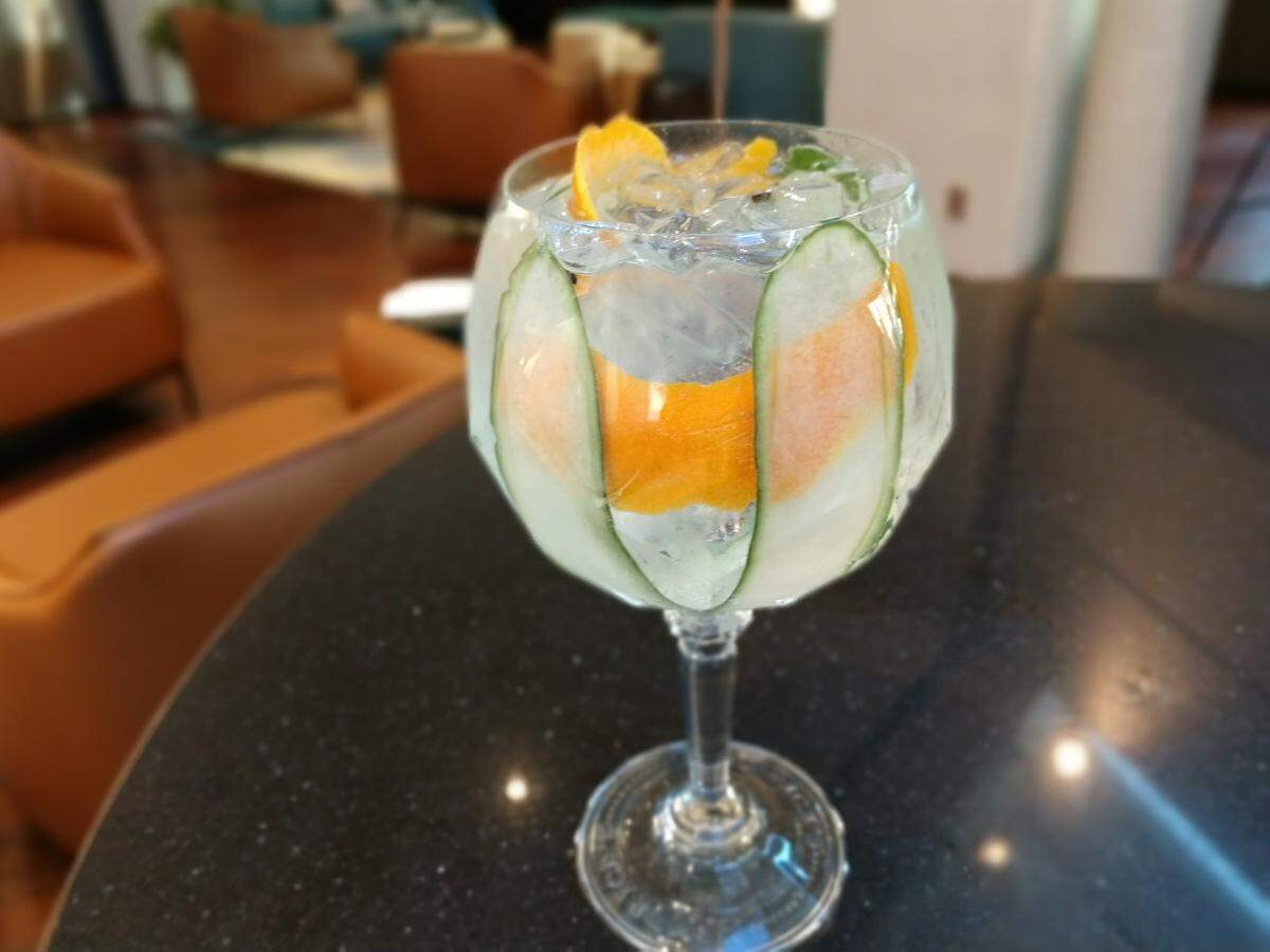 A Spanish gin and tonic from Bar 960 at Hotel Murano in downtown Tacoma.