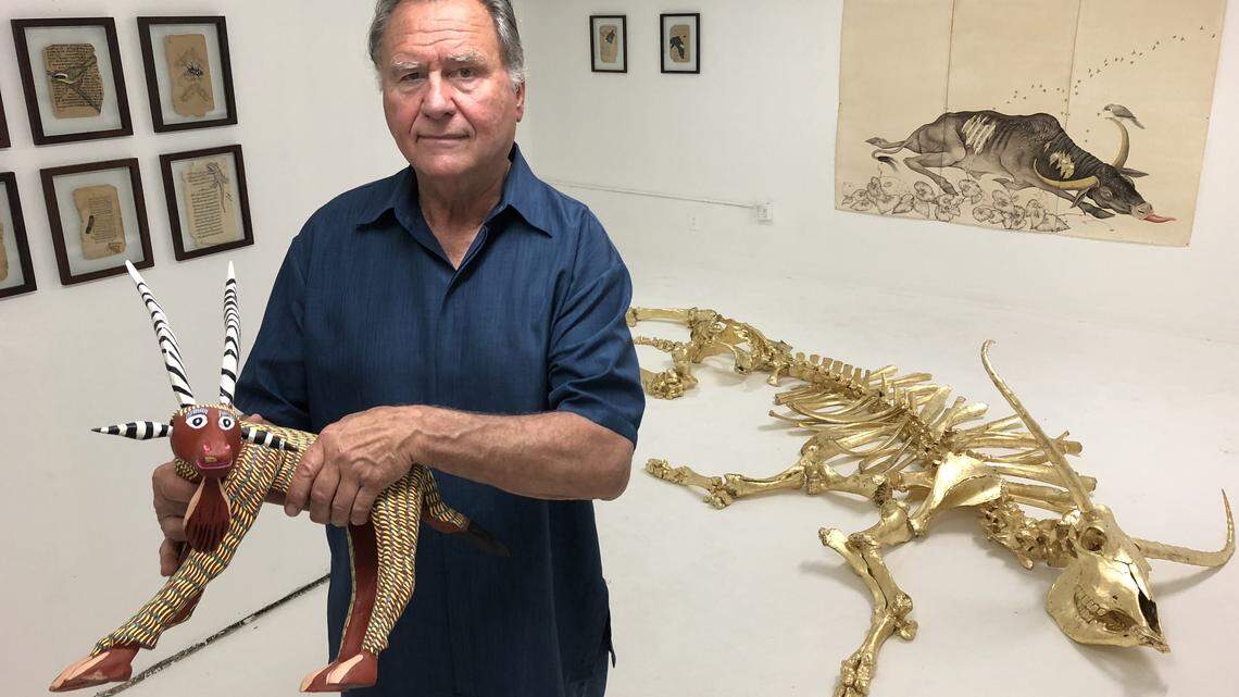 Former Tacoma mayor Brian Ebersole in his new downtown gallery, Art Above on Tuesday, July 17.