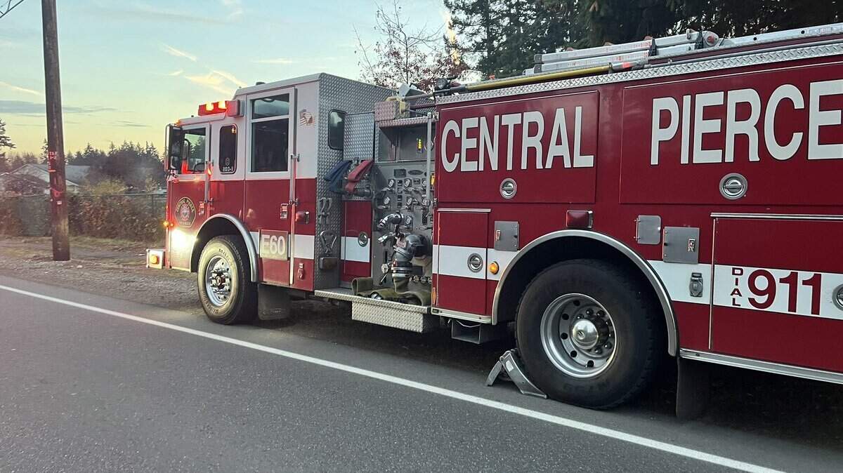 A three-car wreck with a rollover left at least one injured at 117th Street South and Pacific Avenue South Wednesday evening, Jan. 15, 2025.