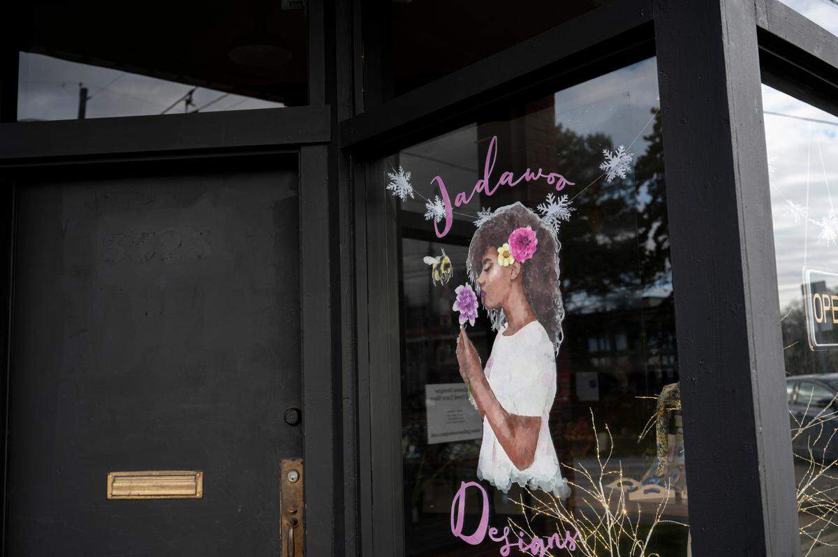 Jadawoo Designs, is a new local yarn shop that opened in the fall, and offers handmade and hand-dyed PNW yarn, on Friday, Jan. 12, 2024, in Tacoma, Washington.