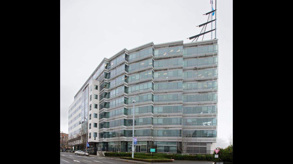 Columbia Bank Center in Tacoma. Columbia and Umpqua Holdings Corp. completed a merger in 2023.