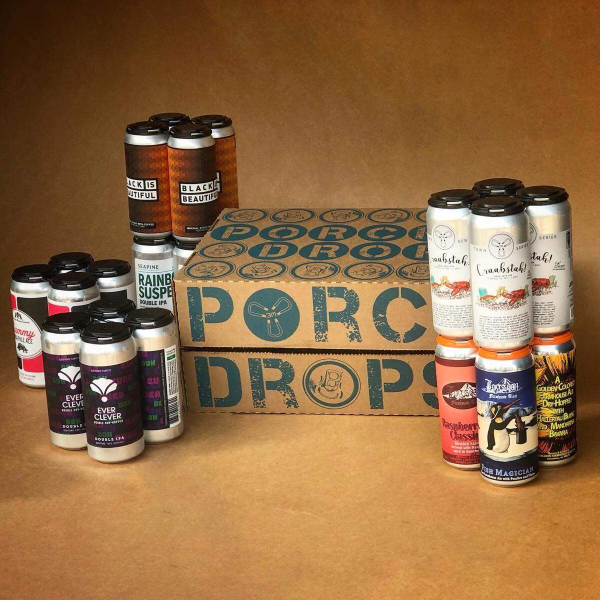 Three Magnets Brewing in Olympia started Porch Drops during the pandemic as a homegrown home delivery company.