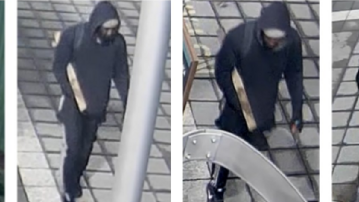 Tacoma Police Department detectives are seeking help from the public to identify a man suspected of arson for starting fires Wednesday, March 8, 2023 at two buildings in the city’s Dome District. Police said surveillance video showed him starting a fire at Freighthouse Square.