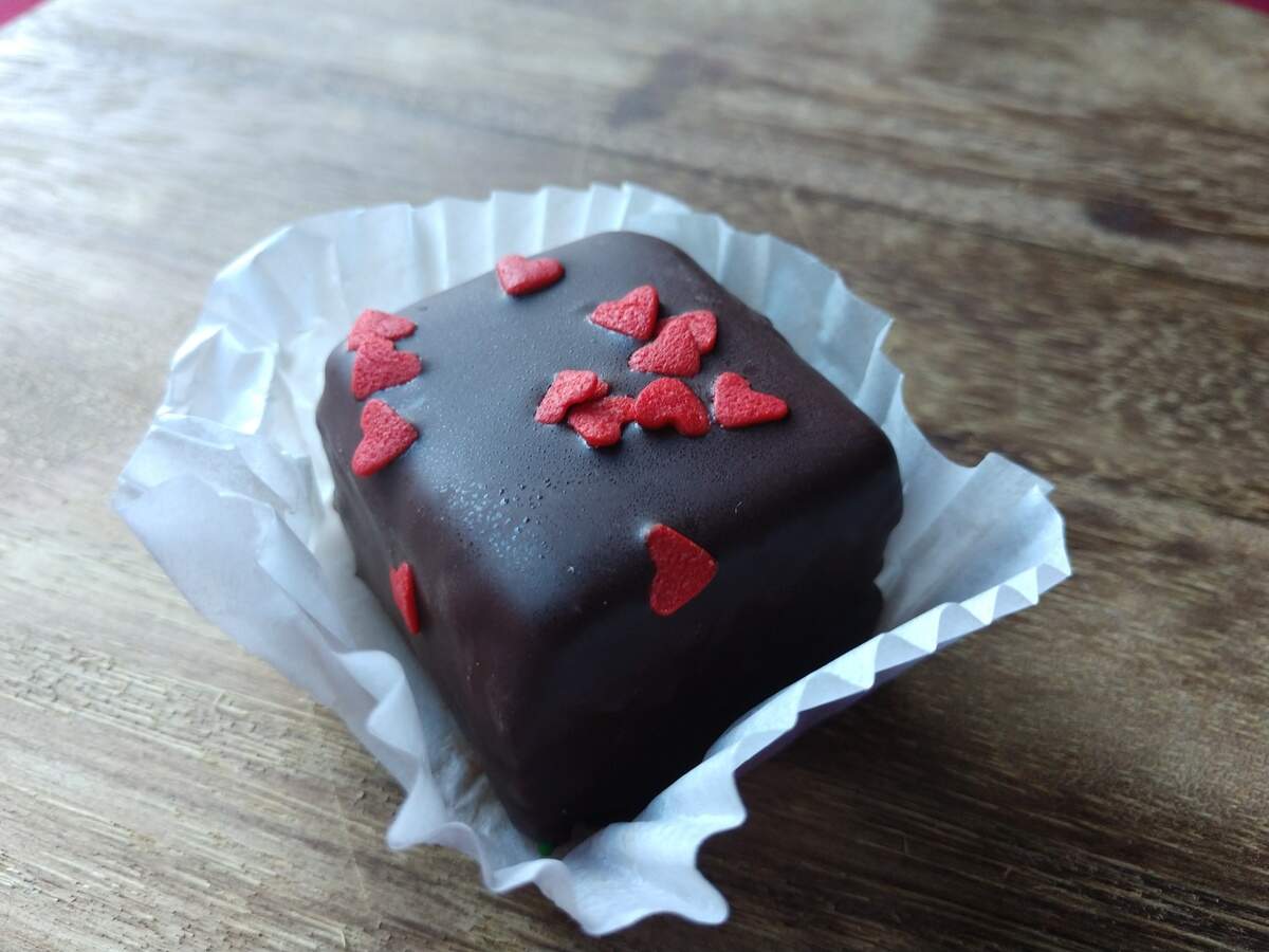 A gluten-free brownie from Celebrity Cake Studio in Tacoma.