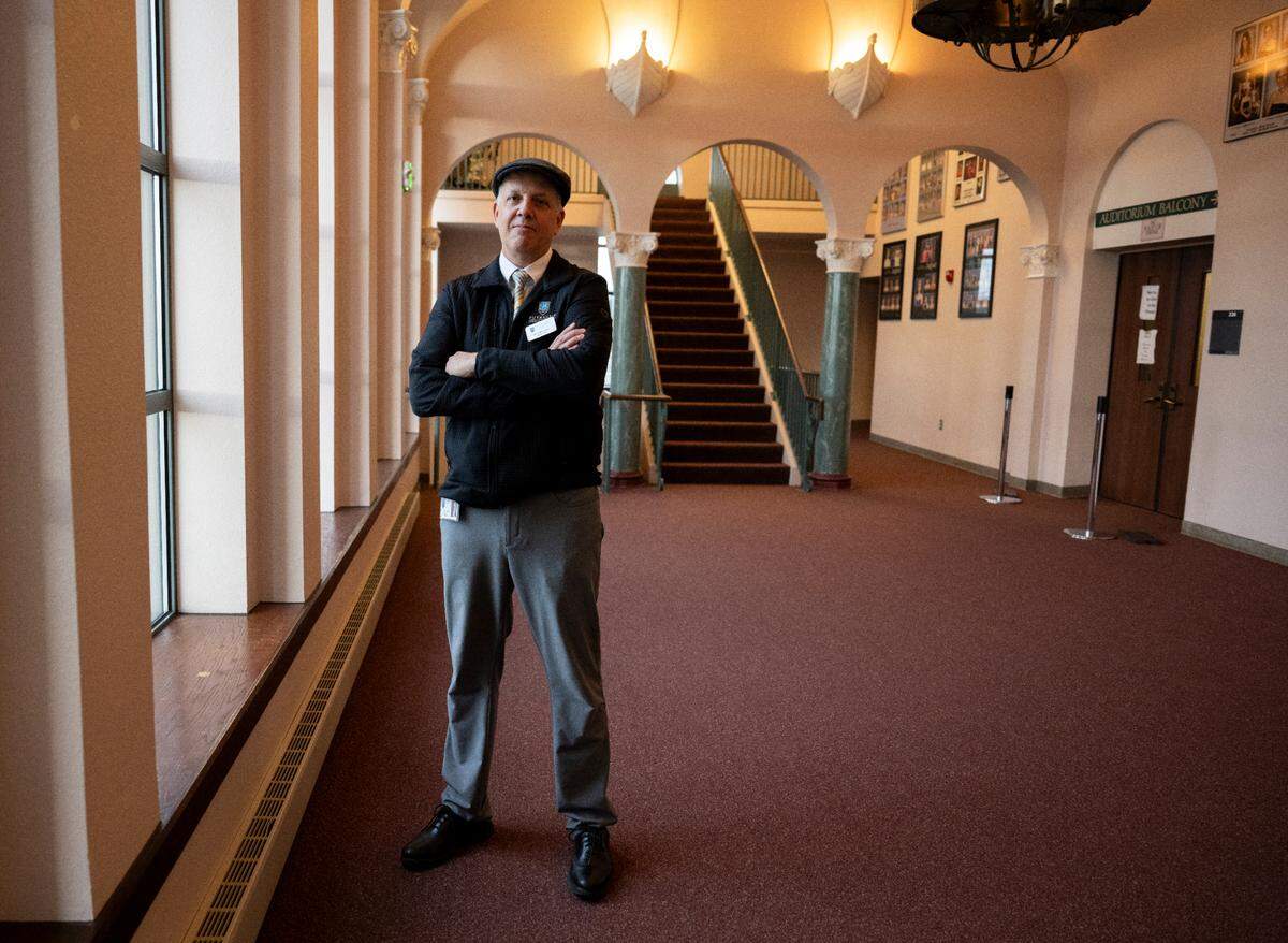 Superintendent Dr. John Polm poses for a portrait at Puyallup High School, on Wednesday, Jan. 17, 2024, in Puyallup, Washington.