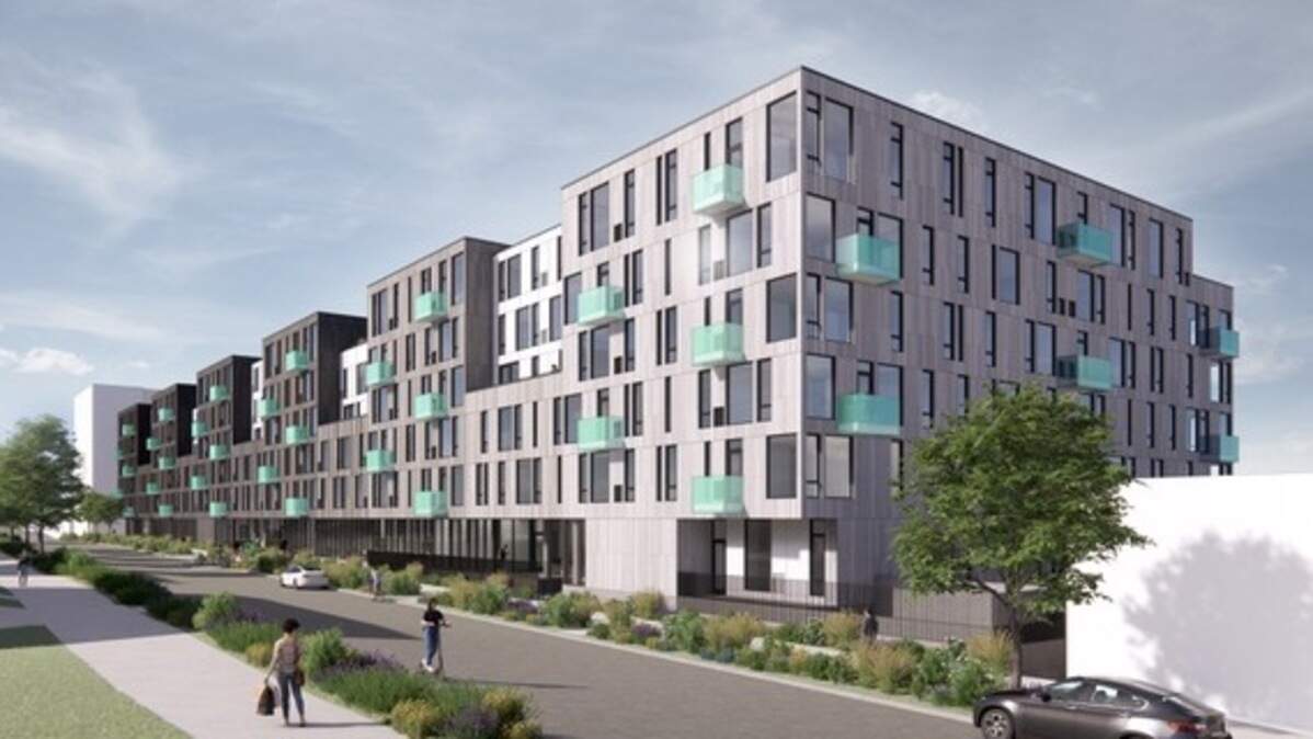 Rendering depicts new apartments planned for 1517 Fawcett Ave. area in Tacoma.