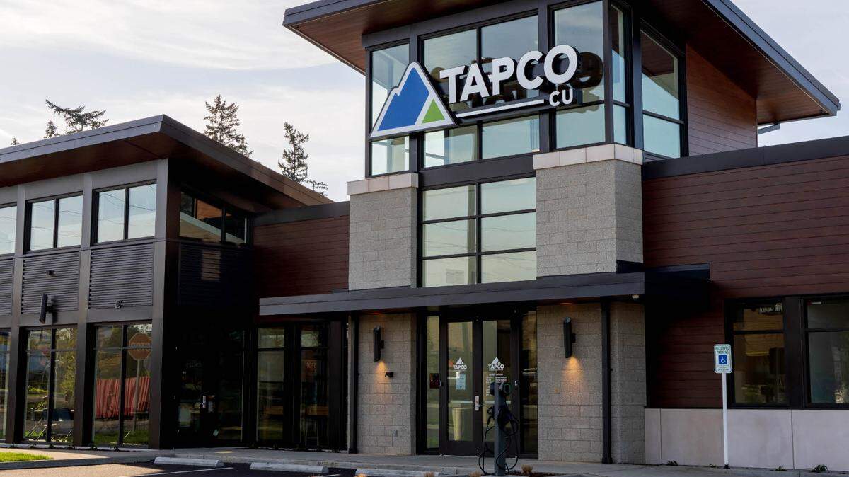The new Frederickson-area TAPCO Credit Union is at 5320 176th St. E.