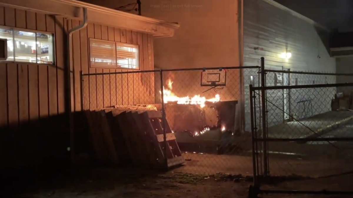 Gig Harbor fire and Medic One respond to a dumpster fire Monday, Dec. 11.