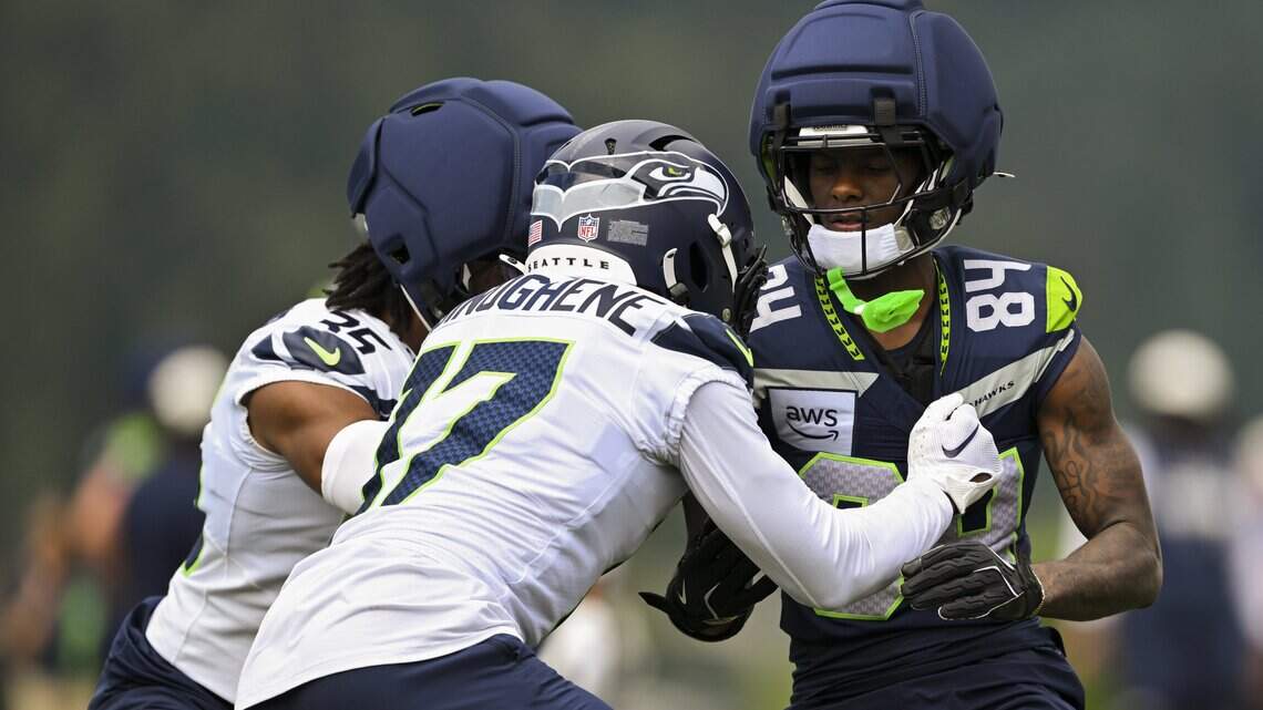 Son of Nigerian Olympians, Noah Igbinoghene is making moves in Seahawks camp