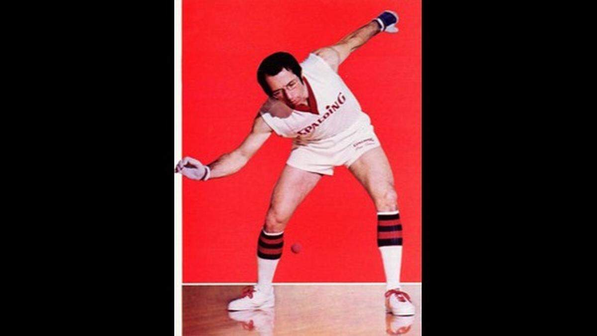 A photo of Gordy Pfeifer during his time as a professional handball player. (Courtesy of Bruce Young)