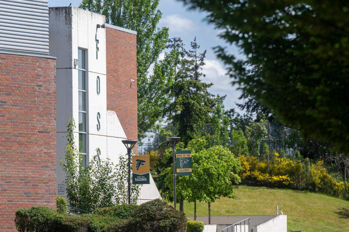 Foss High School is visible on Wednesday, May 21, 2025, in Tacoma.