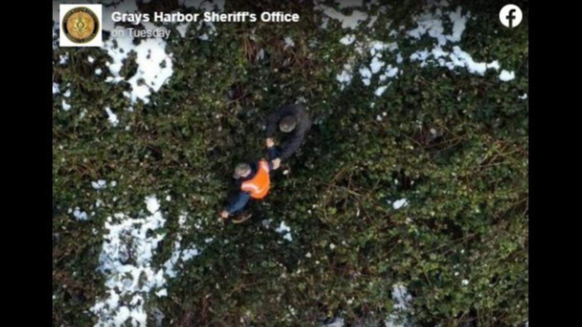 A 57-year-old man was rescued after he went on a walk in the snow and was reported missing, Washington officials said.