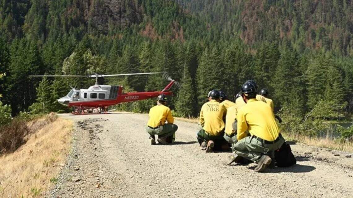 Crews continue to fight active wildfire inside of Olympic National Park
