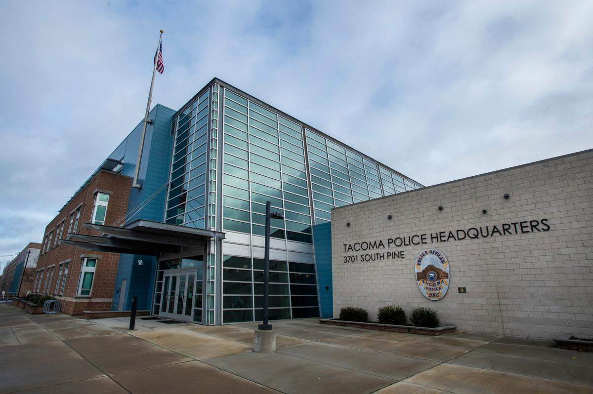The Tacoma Police Department headquarters at 3701 S. Pine St.