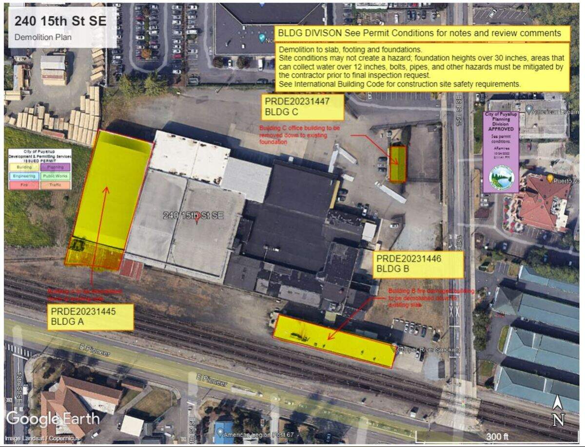 The demolition plan for 240 15th St. SE