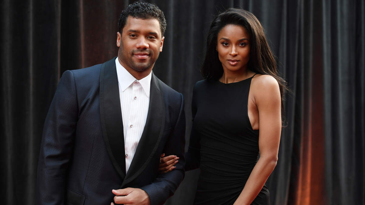 Russell Wilson of the Seattle Seahawks, left, and Ciara arrive at the 8th Annual NFL Honors at The Fox Theatre on Saturday, Feb. 2, 2019, in Atlanta. (Photo by Peter Barreras/Invision for NFL/AP Images)