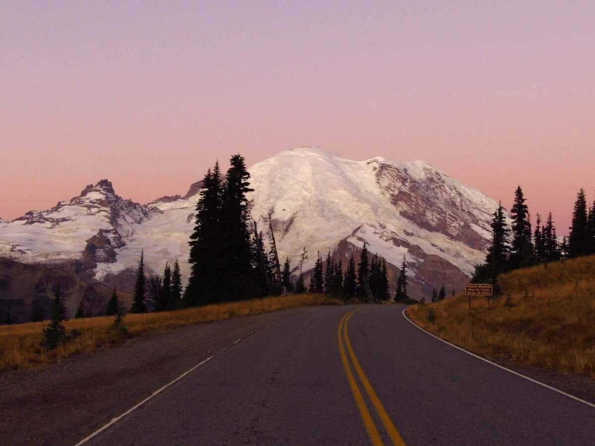 Mount Rainier as viewed from the Sunrise Road.