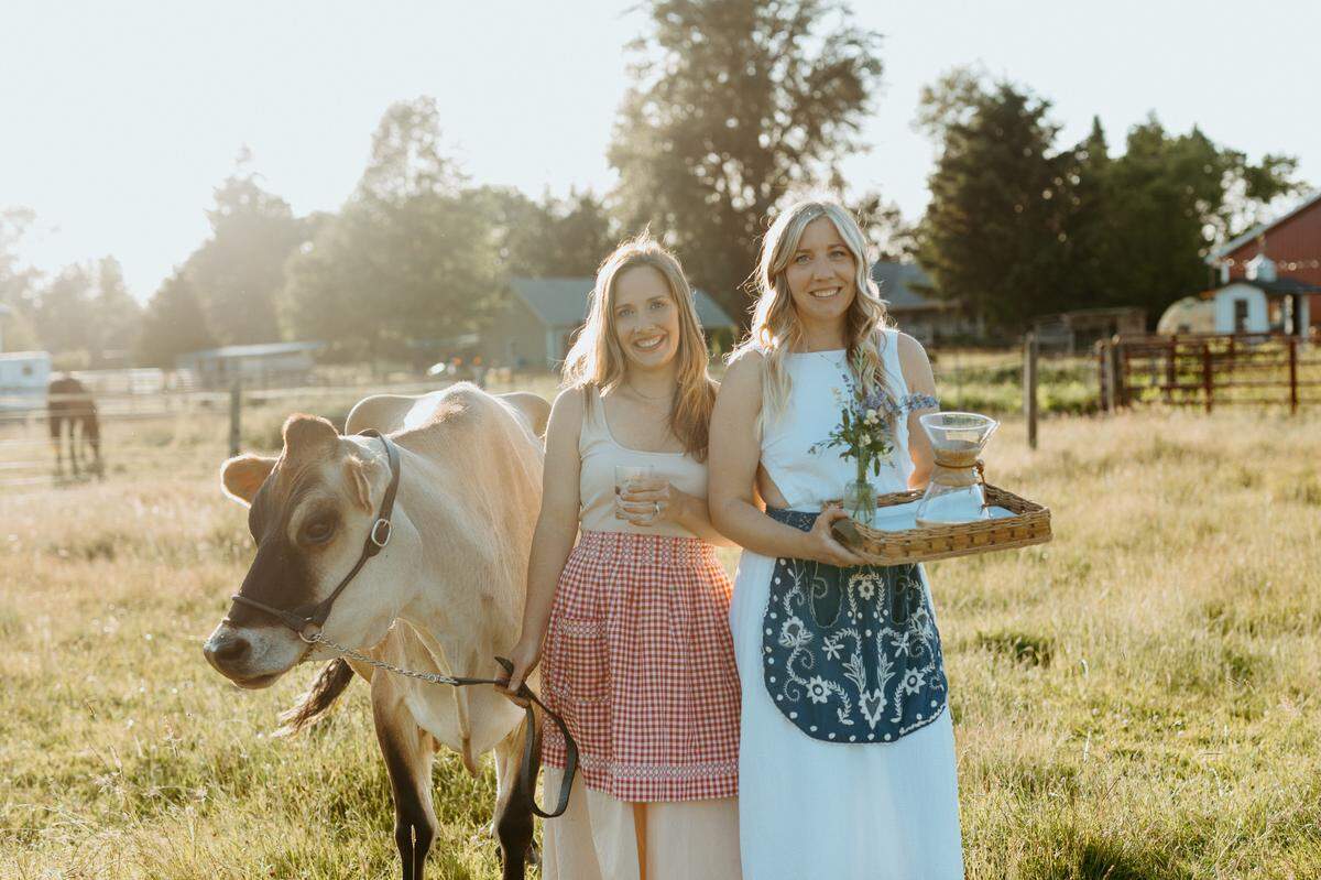 Venise Cunningham (left) and Belinda Kelly’s new cocktail and gardening book, “Drink Your Garden,” brings together tips and recipes from their working farm in Buckley and soda shop/bar in Wilkeson.