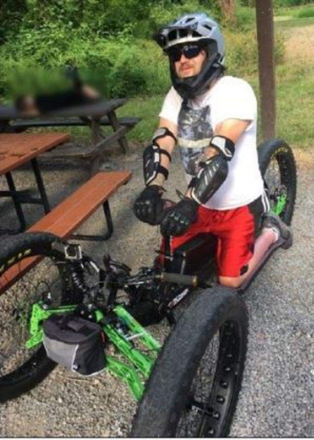 A mountain bike customized for a partially paralyzed father was stolen from a Frederickson carport and Pierce County sheriff’s deputies are hoping you’ve seen it around town.