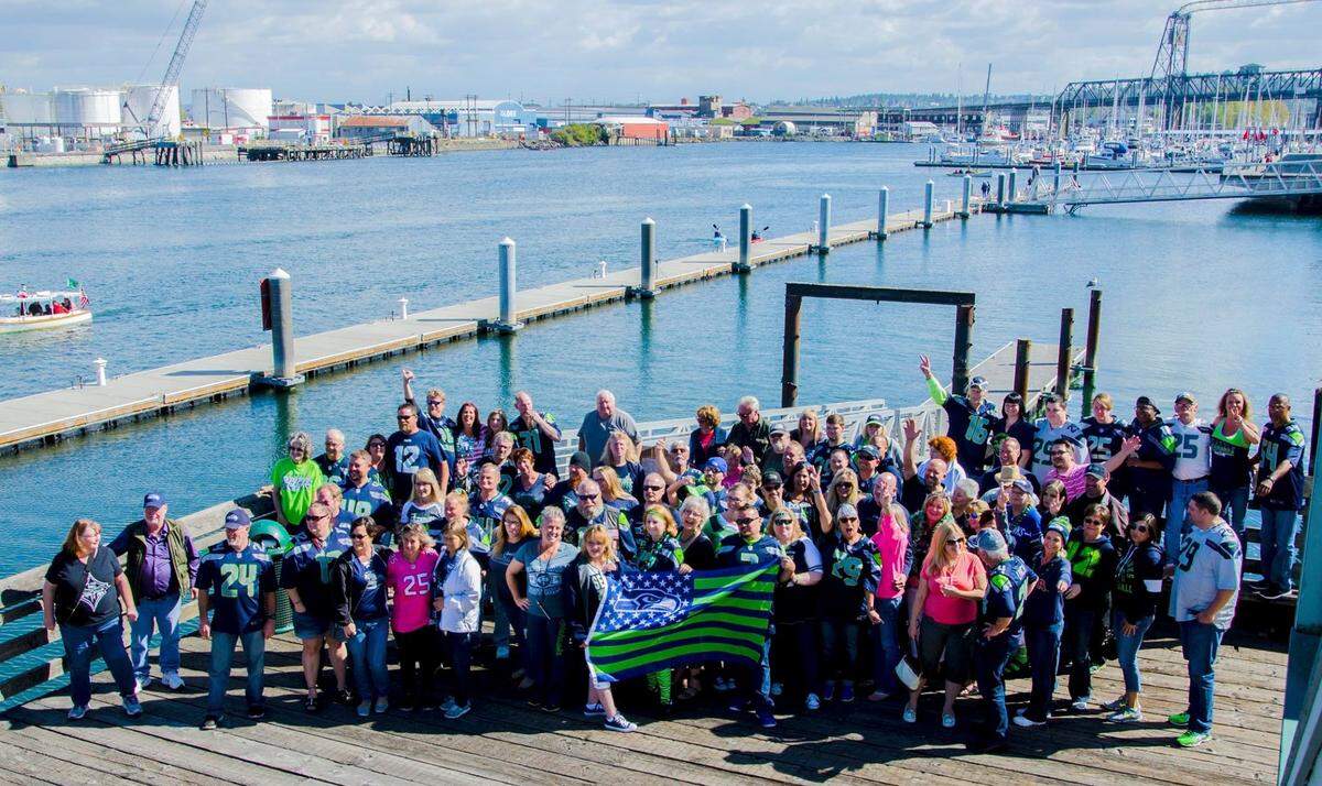 Rock the Dock Pub & Grill is a popular waterfront spot to watch the Seahawks.