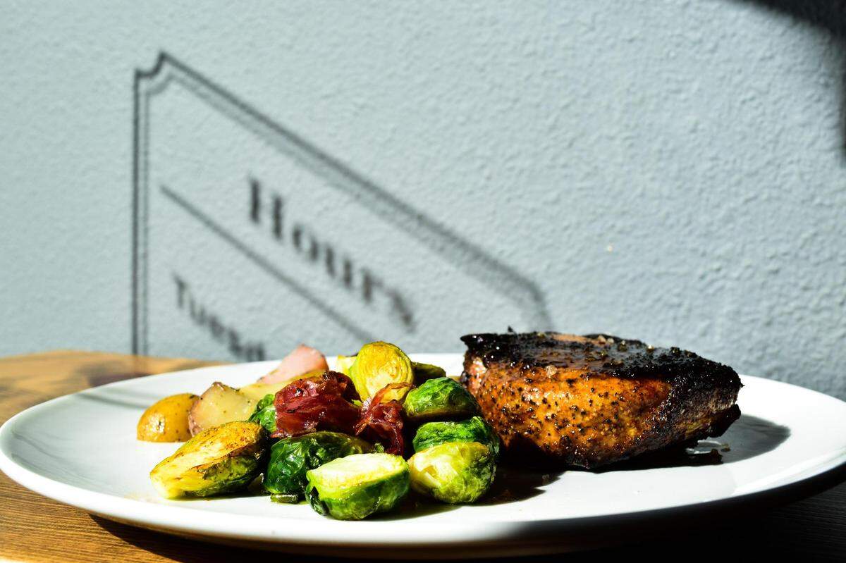 Perry’s pork chop is wonderful, but the special restaurant week menu offers a three-course menu for $52. Don’t miss the cocktails!