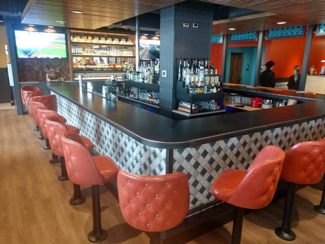 The bar of Cactus, a Southwestern restaurant now open in Tacoma’s Proctor neighborhood.