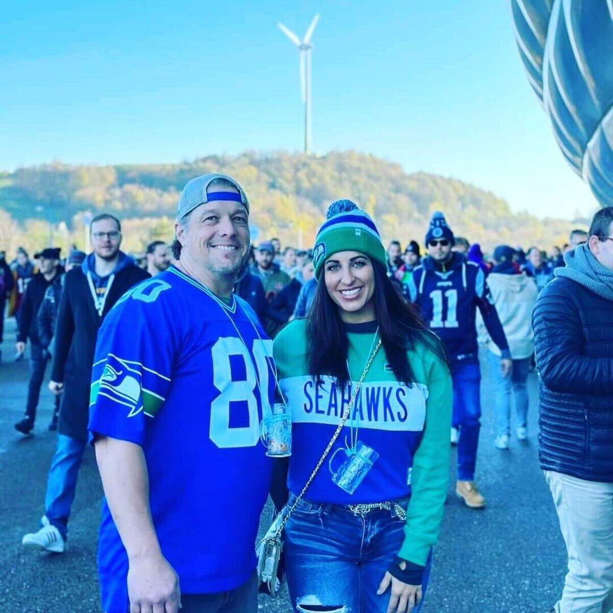 John Garner, left, and his fiancee Carlyn Parker, right.