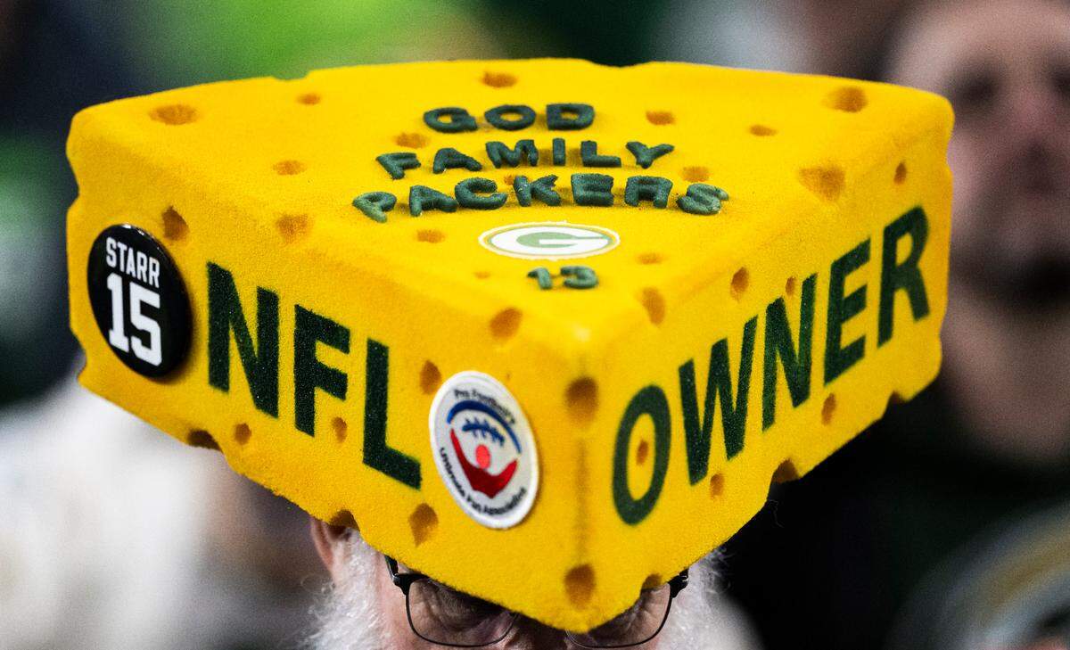 A Green Bay Packers fan looks on before the game between the Seattle Seahawks and the Green Bay Packers at Lumen Field, on Sunday, Dec. 15, 2024, in Seattle, Wash.
