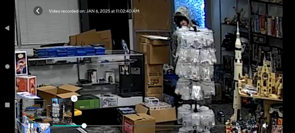 Pacific Northwest Gaming & Collectibles was targeted for the second time after a suspected burglar broke into the store on Jan. 5, 2025.