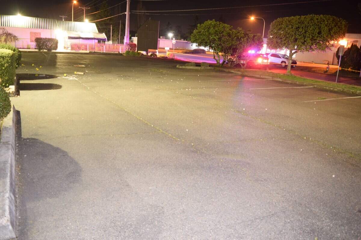 A man was shot early Wednesday morning in a Spanaway parking lot, according to the Pierce County Sheriff’s Department. The victim was taken to an area hospital in critical condition.