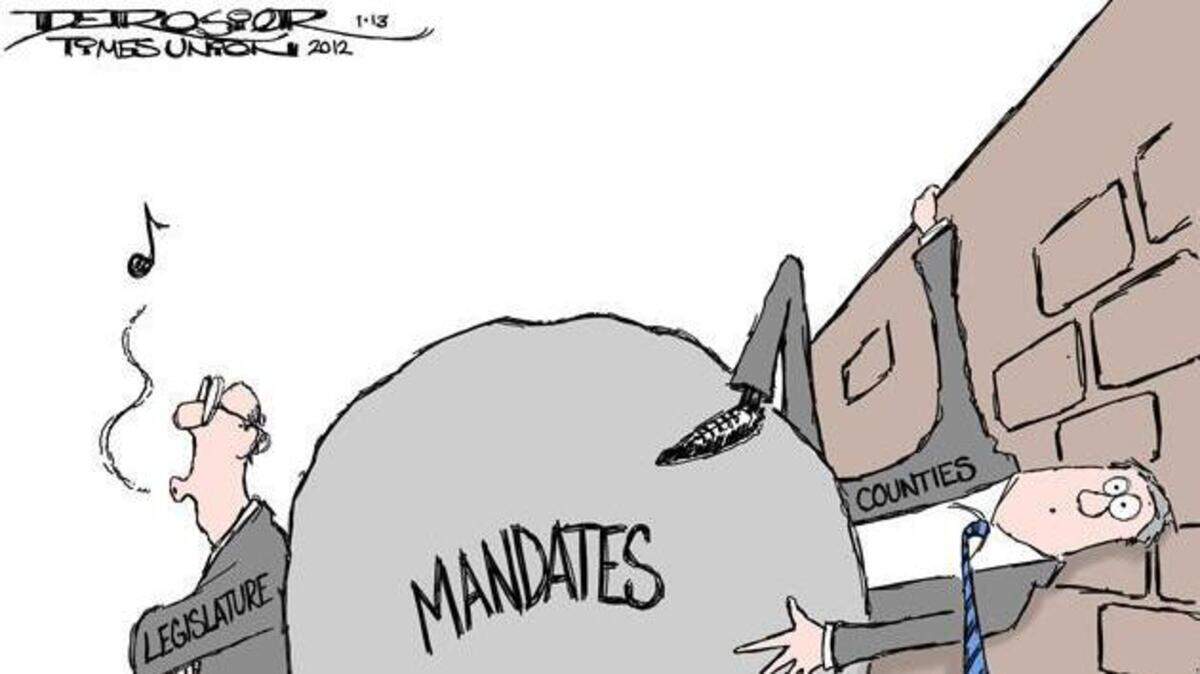State government mandates put counties between a rock and a hard place.