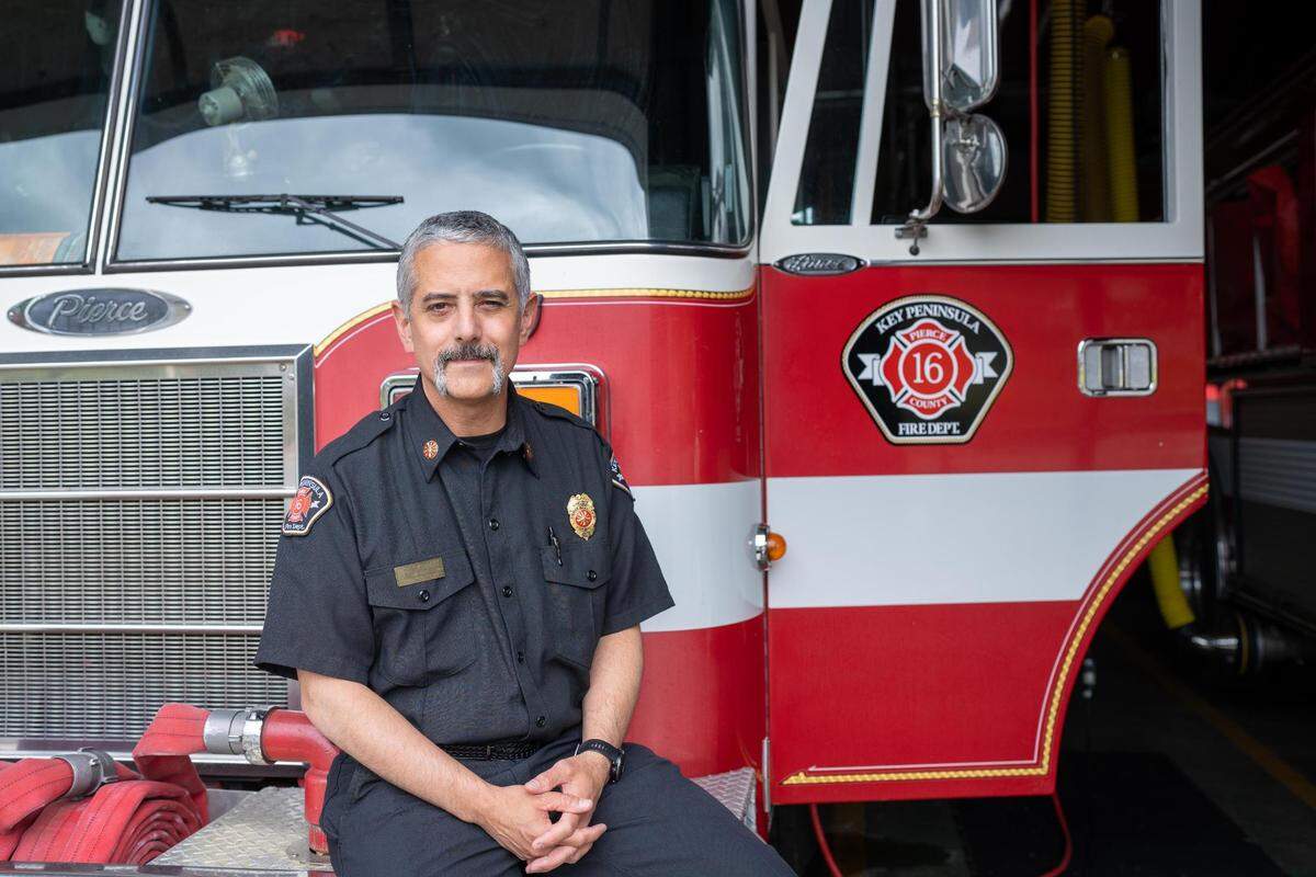 Dominick “Nick” Swinhart is Key Peninsula Fire Department’s new chief. He has been in the fire service for more than 30 years and was hired to be the new fire chief in April and started on May 16.