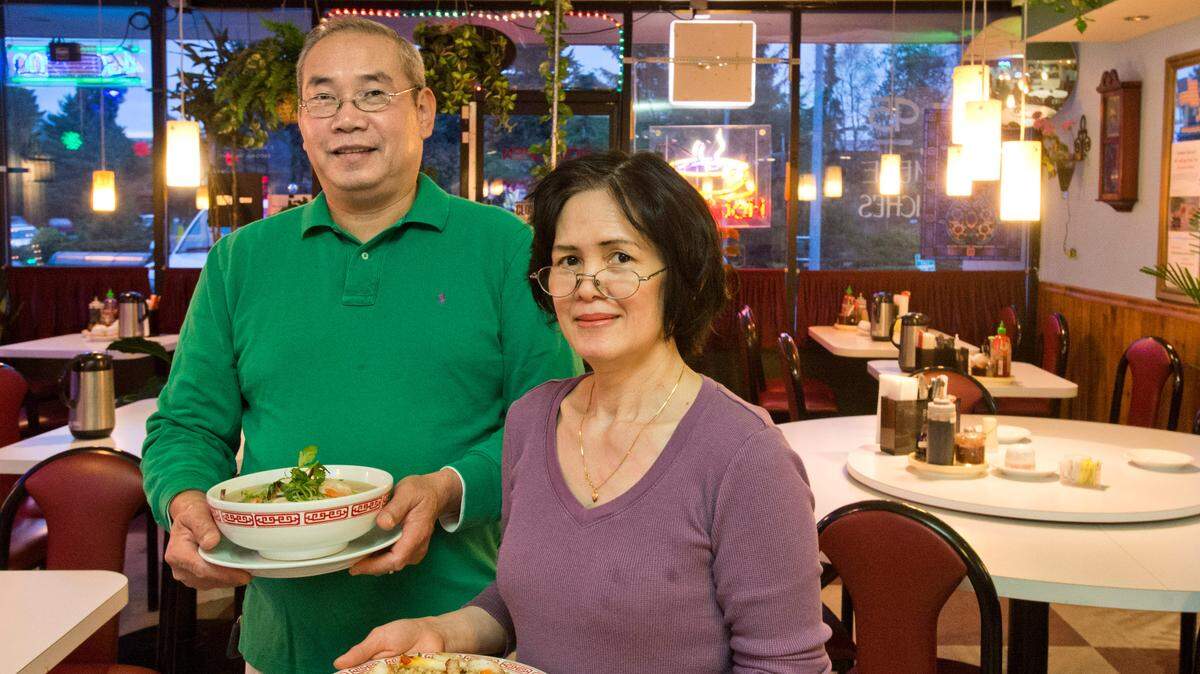 Thinh and Nghiep Nguyen at their Mildred Street restaurant in November 2013. The couple closed Kim Anh on April 22 after 30 years in Tacoma’s West End.
