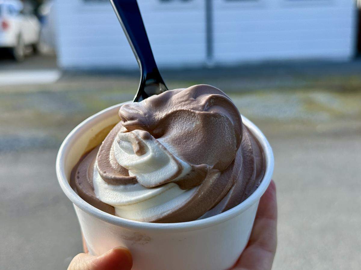 Mt. Rainier Creamery in Buckley is both a local dairy and meat market plus coffee shop with delectable soft-serve.