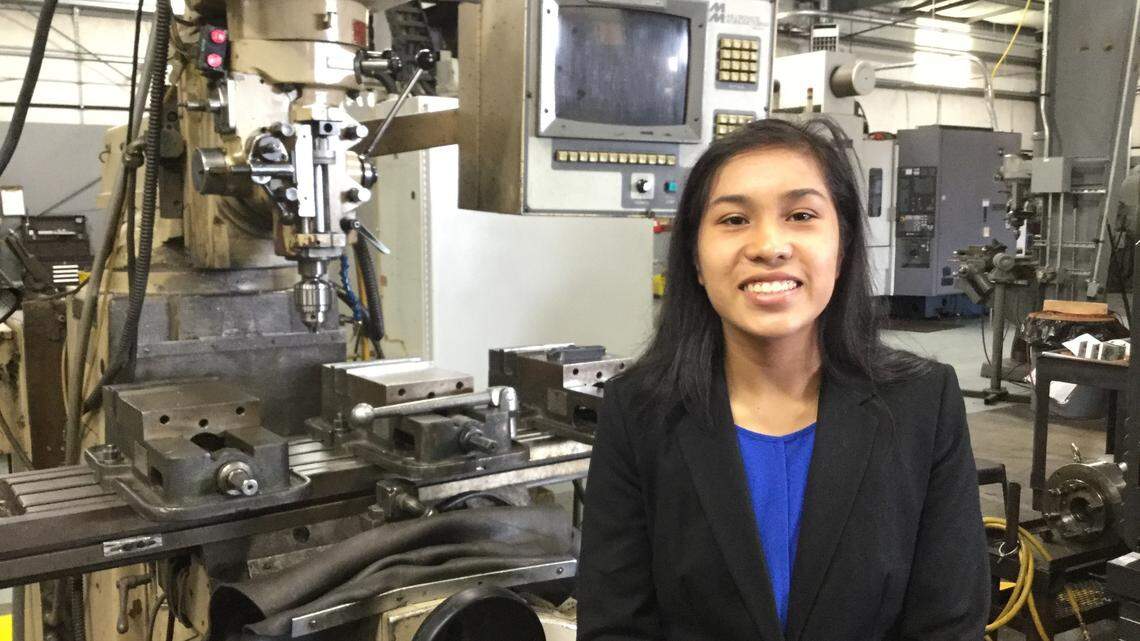 Raquel Taijito was one of 15 Tacoma Public Schools students in 2017 - and the only female student - in a new apprenticeship program that trains high school students to work for local manufacturers. The governor’s new state budget proposal would support programs like this.