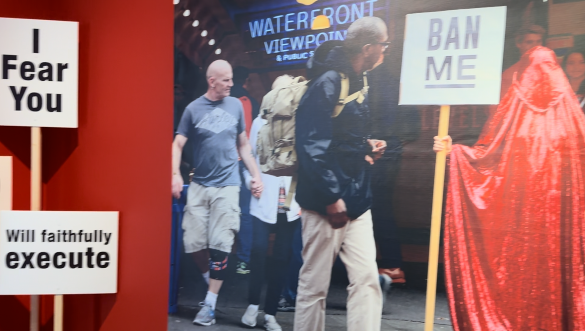 A photograph from Anida Yoeu Ali’s show at Seattle Asian Art Museum.