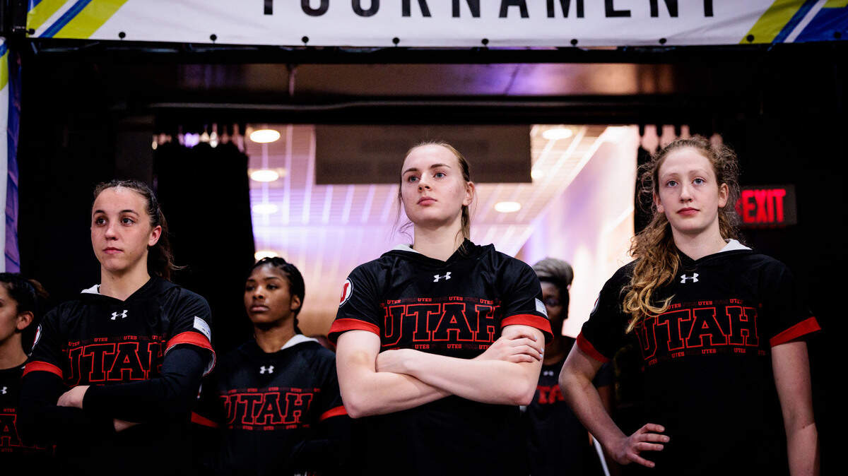 March 4, 2022, Las Vegas, NV: The University of Utah Utes Women’s Basketball take on the Oregon Ducks at the Michelob ULTRA Arena on Friday, March 4, 2022. (Photo by Nick Grace/University of Utah)
