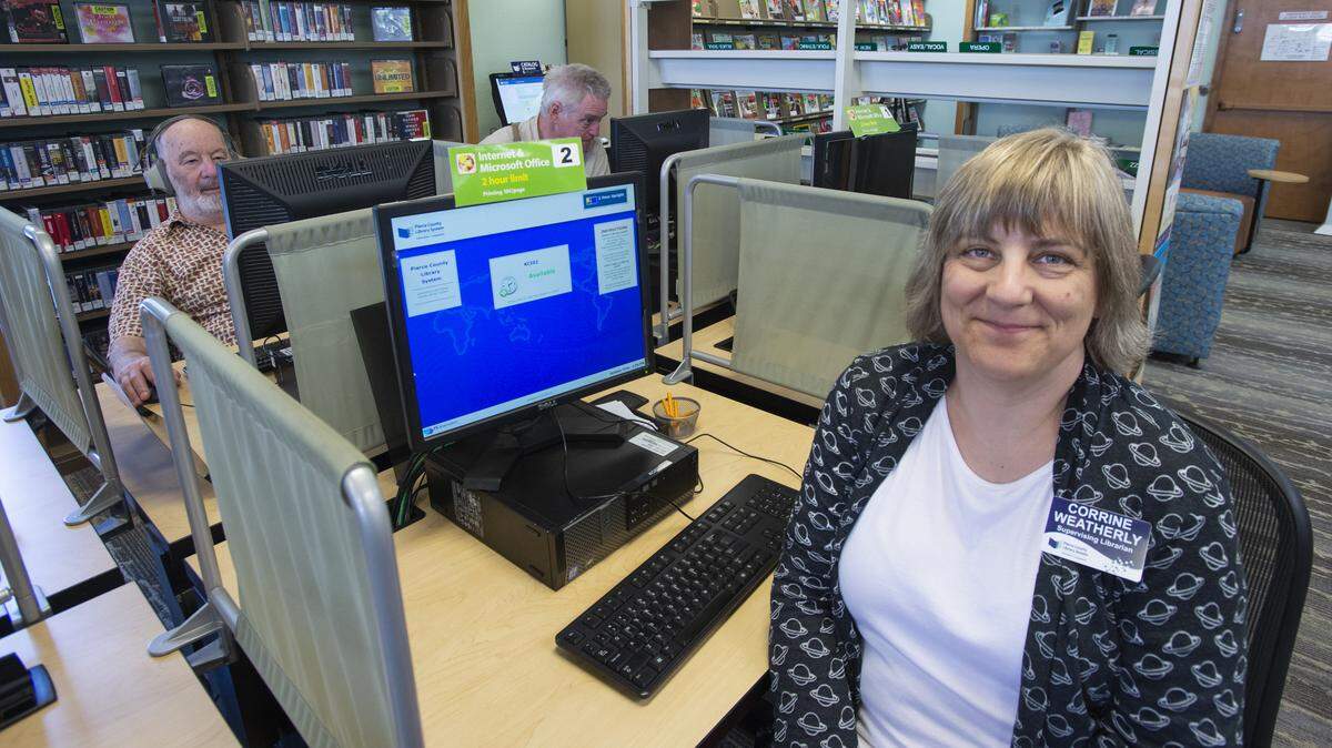 Slow internet speeds on the Key Peninsula has made the Pierce County Library System’s Key Center branch a magnet for patrons seeking speedier WiFi, supervising librarian Corrine Weatherly said in 2019. “Most people who don’t have great connectivity can get their work done (here) faster and more efficiently.”