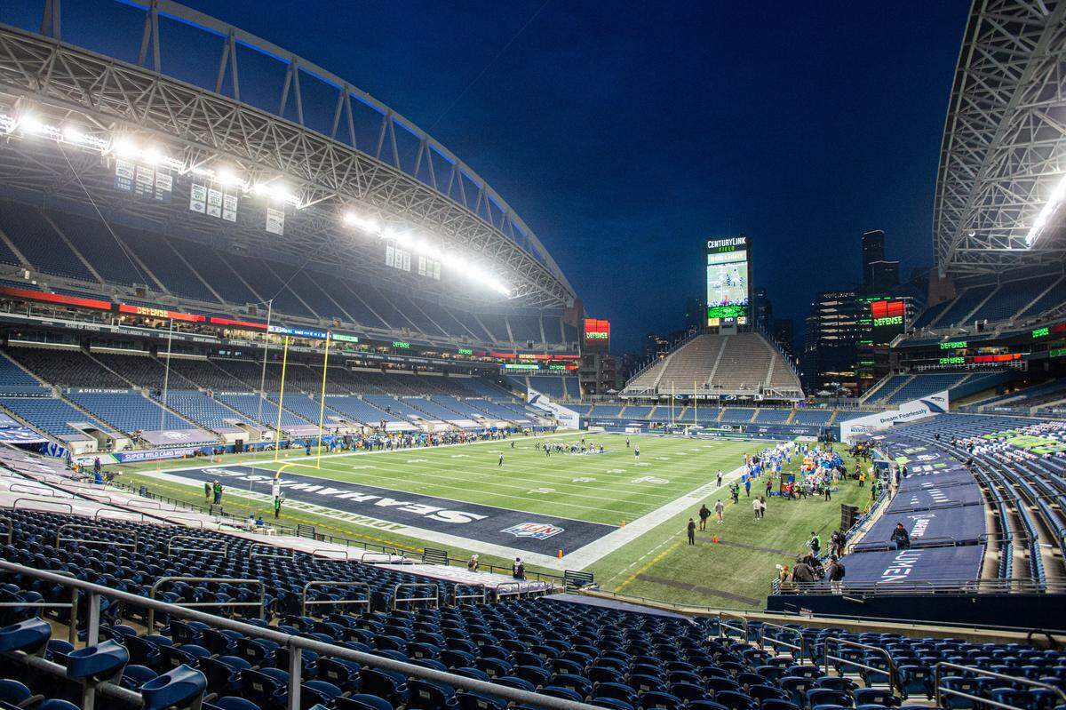 The Seattle Seahawks played the Los Angeles Rams in a NFL wildcard playoff game at Lumen Field in Seattle, Wash., on Saturday, Jan. 9, 2021.