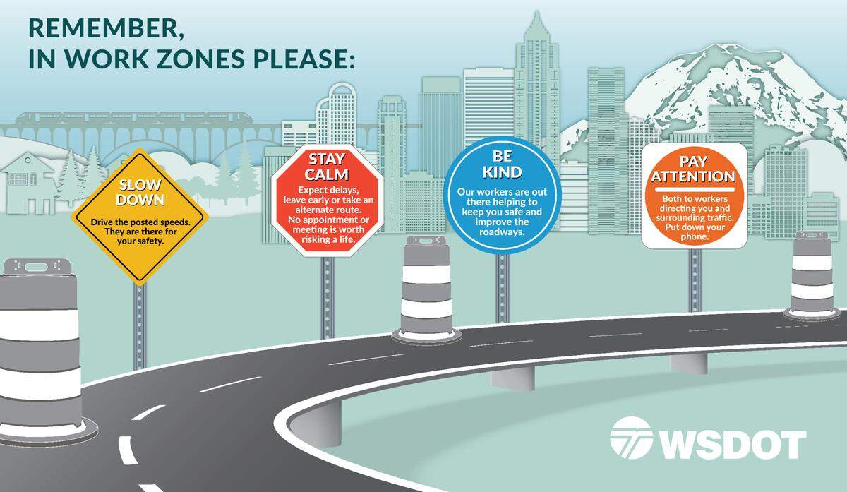 Safety graphic from WSDOT.