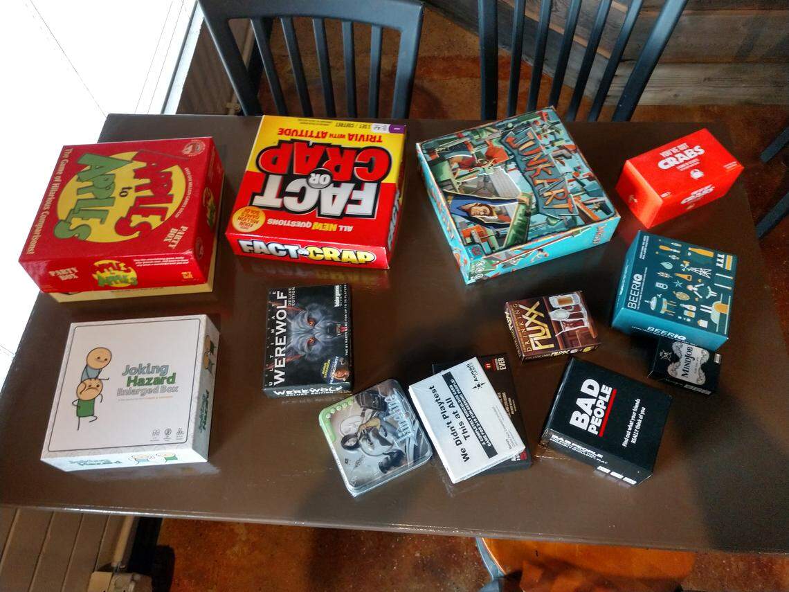 The game table at Acorn Brewing.