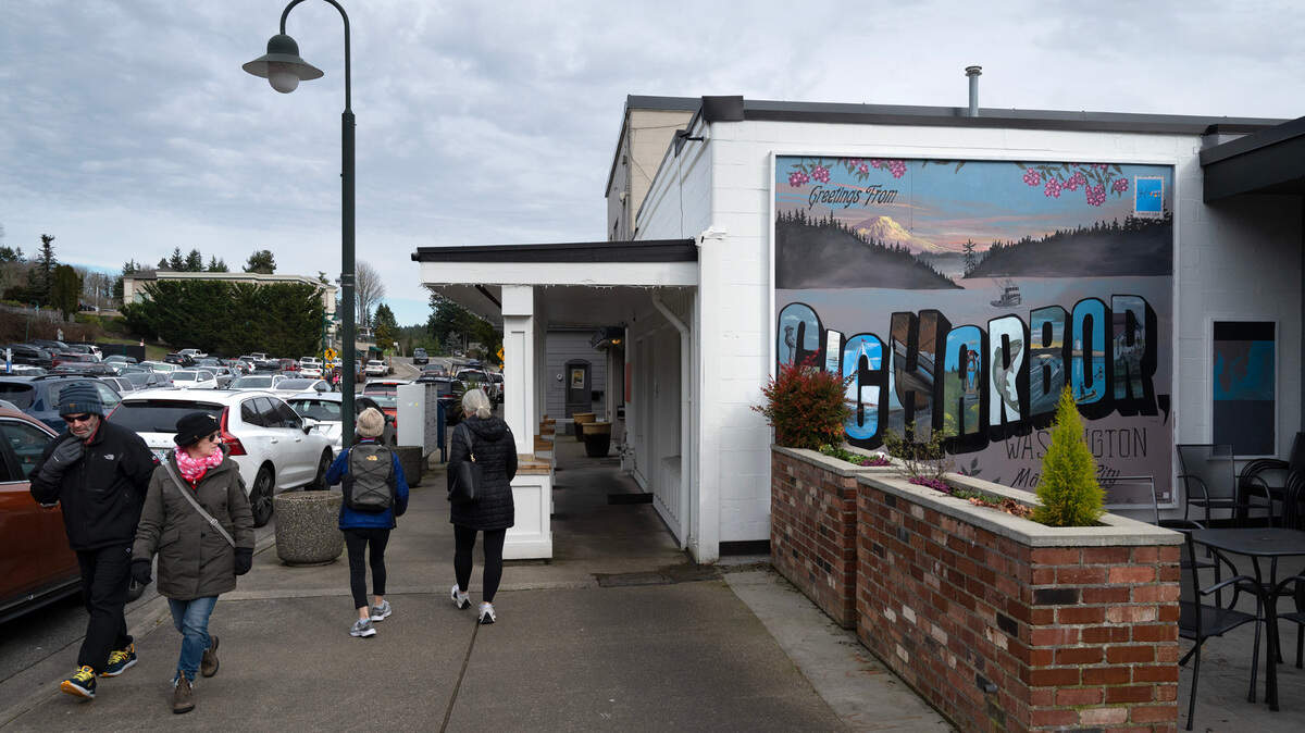 Downtown Gig Harbor, Washington, on Wednesday, Feb. 14, 2024.