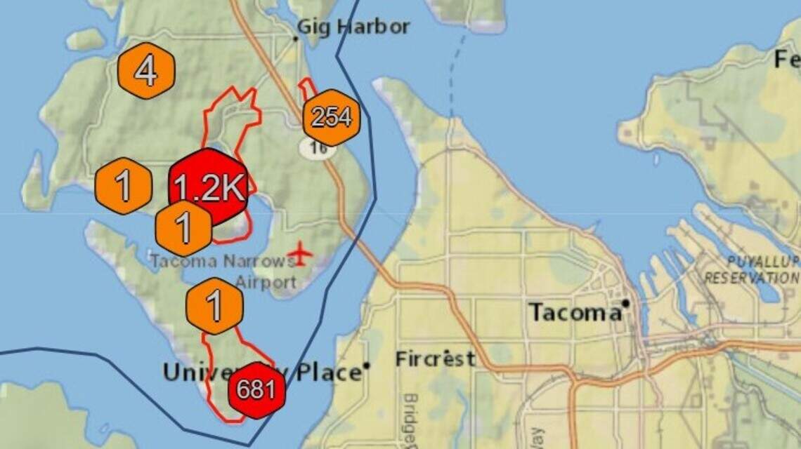 Hold on to your inflatable reindeer. Wind knocks out power to thousands in South Sound